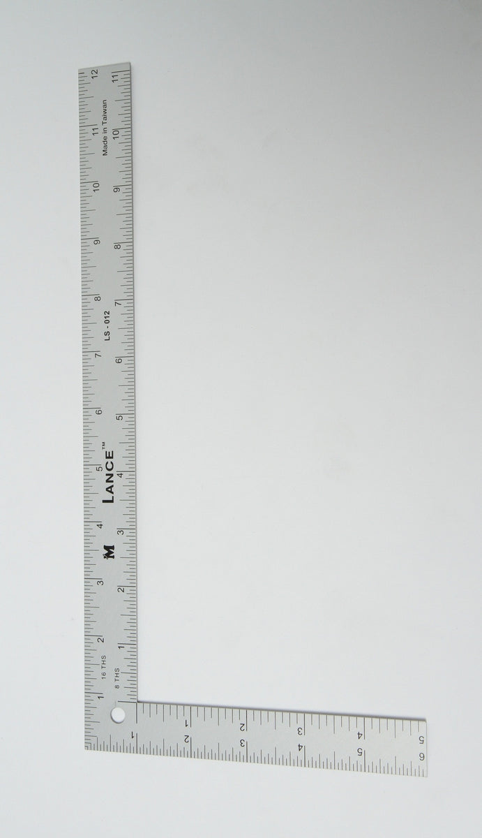 Lance 12x6 Mini Aluminum L Square Ruler